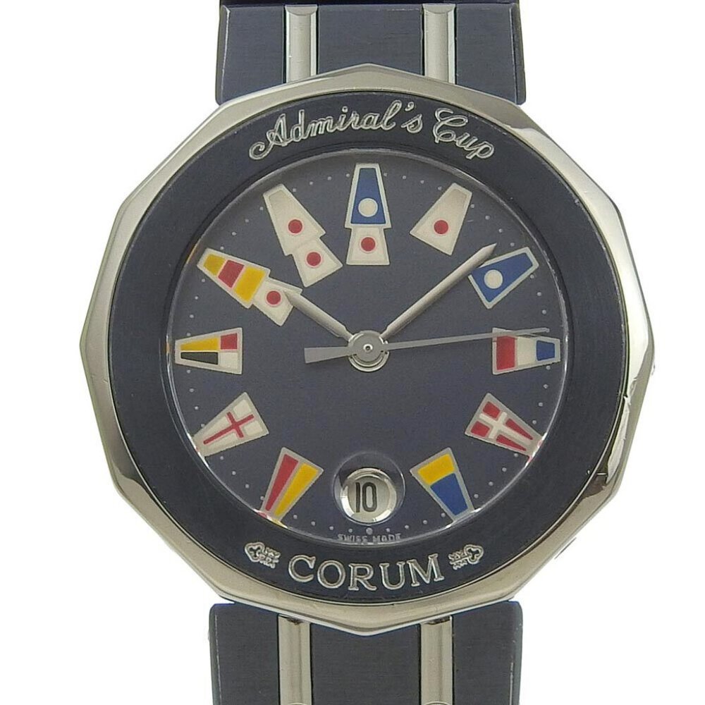 CORUM Admirals cup Watches 39.610.30 V050 Navy / Silver NavyDial Stainless...